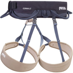 Petzl Men's Corax LT Climbing Harness in Dark Gray back