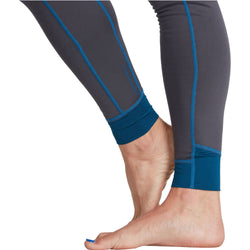 NRS Women's Expedition Weight Pants in Dark Shadow model detail