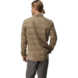 NRS Men's Campfire Flannel Shirt in Desert Horizon model back