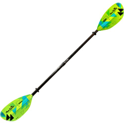 Aqua Bound Whiskey Fiberglass Straight Shaft Versa-Lok 2-Piece Kayak Paddle in Geo Punch full