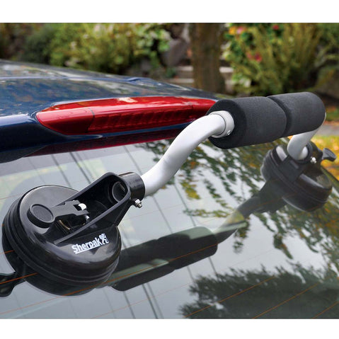 Sherpak Boat Roller installed on car