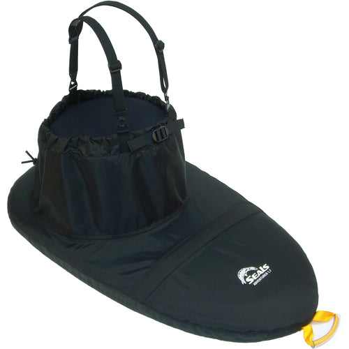 Seals Skirts Adventurer Kayak Spray Skirt in Black angle