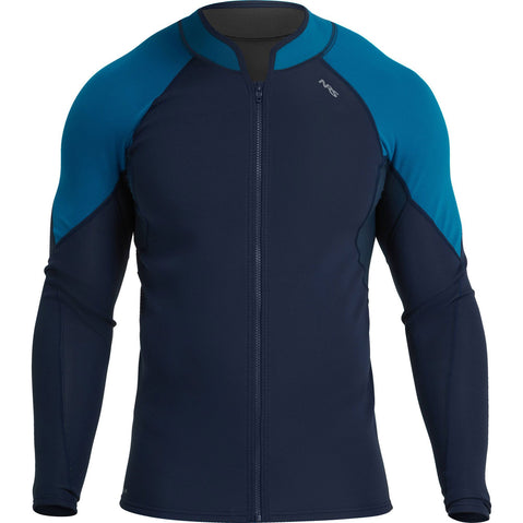 NRS Men's HydroSkin 0.5 Jacket in Navy/Mikonos front