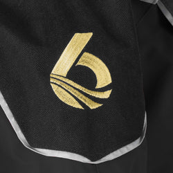 Level Six Emperor Black Out Dry Suit in Black logo