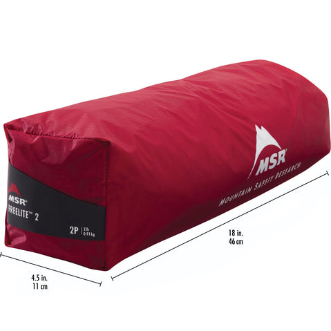 MSR FreeLite 2 Person Backpacking Tent packed size