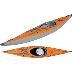 Advanced Elements AirFusion Evo Inflatable Kayak in Orange/Gray crossection