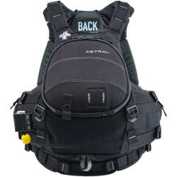 Astral GreenJacket Rescue Lifejacket (PFD) in Midnight Black front