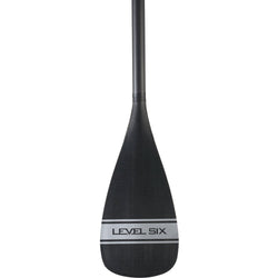 Level 6 1-Piece Carbon SUP Paddle with Power Blade in Silver front