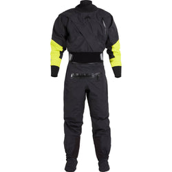 NRS Men's Crux Drysuit in Black front