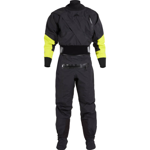 NRS Men's Crux Drysuit in Black front