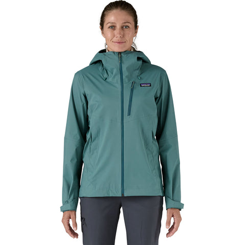 Patagonia Women's Granite Crest Rain Jacket in Wetland Blue model front
