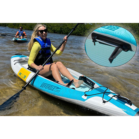 Sea Eagle EZLite 10 Pro Carbon Inflatable Kayak Package lifestyle