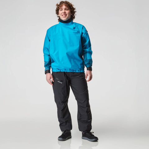 NRS Men's Endurance Paddling Jacket blue model front