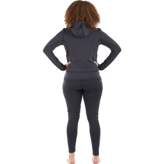 Level Six Women's Sombrio Neoprene Hoody in Black Heather back