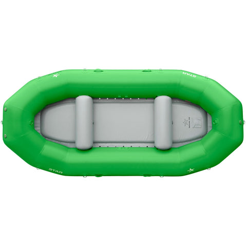 Star Outlaw 142 Self-Bailing Raft in Lime top