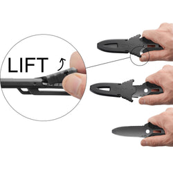 NRS Pilot SAR Knife in Black directions
