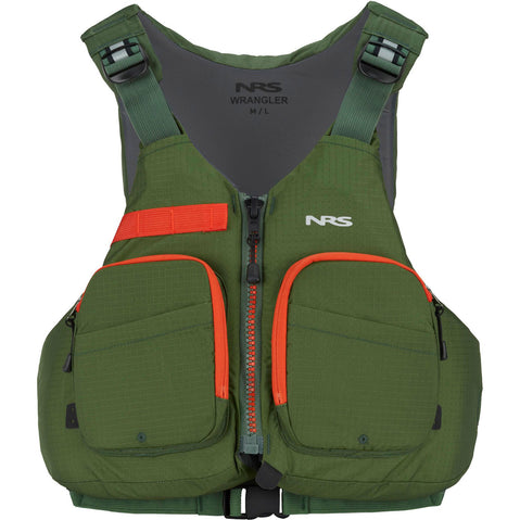 NRS Wrangler Lifejacket (PFD) in Forest front