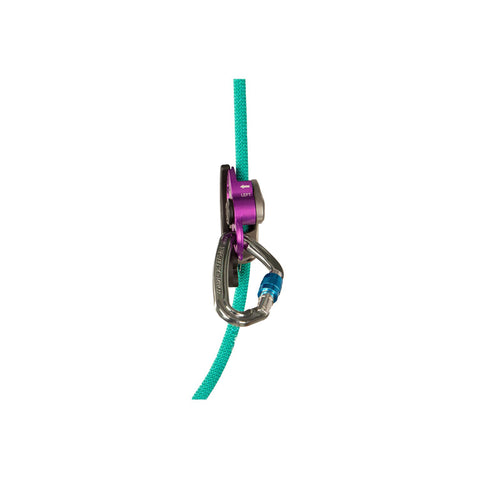 Trango Vergo Belay Device in Purple detail