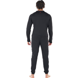 Level Six Men's Vulcan Dry Suit Liner in Black model back view