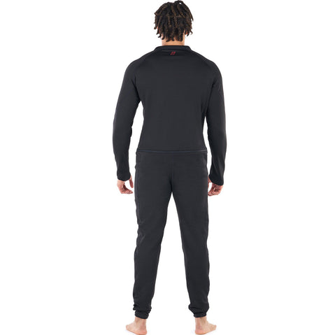 Level Six Men's Vulcan Dry Suit Liner in Black model back view
