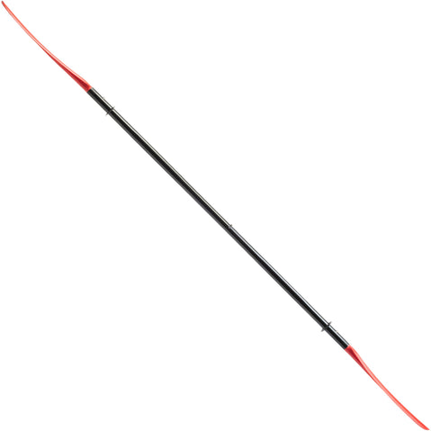 Aqua-Bound Sting Ray Fiberglass 4-Piece Kayak Paddle in Sunset Red side view
