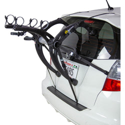 Saris Bones EX 2-Bike Trunk Rack installed on a car back