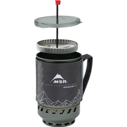MSR Windburner Coffee Press Kit in 1.8L in use