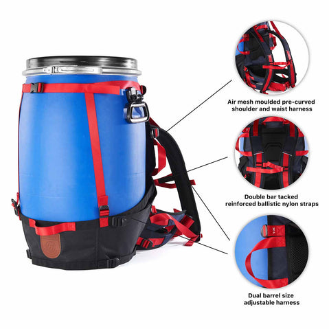 Level Six Bad Hass Barrel Carrying Pack details