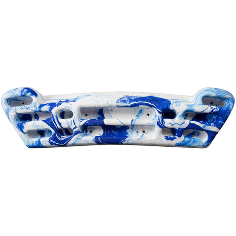 Metolius Climbing Project Training Hold in Blue/White Swirl front