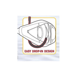 Seattle Sports Kayak Wall Cradles in Black diagram