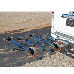 Kuat NV 2.0 2 Bike Add-On Hitch Rack in Gray Metallic attach with car