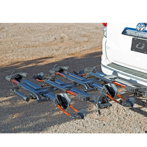 Kuat NV 2.0 2 Bike Add-On Hitch Rack in Gray Metallic attach with car