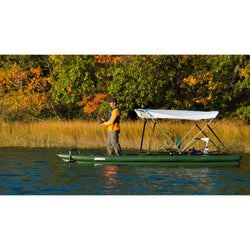 Sea Eagle FishSkiff 16 Inflatable Fishing Boat 2-Person Swivel Seat Canopy Package lifestyle