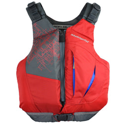 Stohlquist Men's Escape Kayak Lifejacket (PFD) red front view