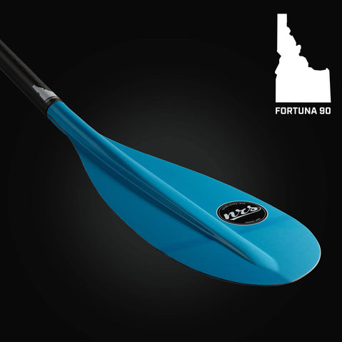 NRS Fortuna 90 Travel 3-Piece SUP Paddle blade back