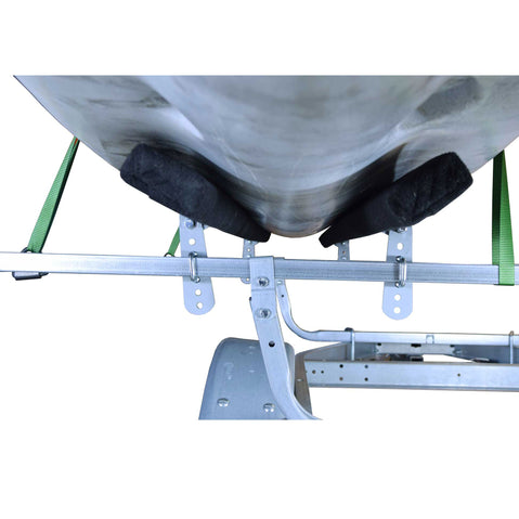Malone Large Bunk Kit Kayak Carrier with kayak loaded  bottom