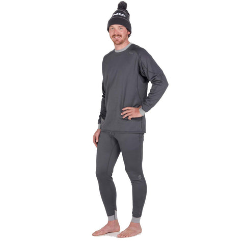 NRS Men's Expedition Weight Pants in Dark Shadow model front