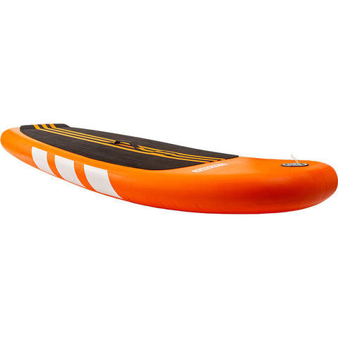 Slingshot Tracker 7' Inflatable SUP Board w/ SUPWinder in Orange angle