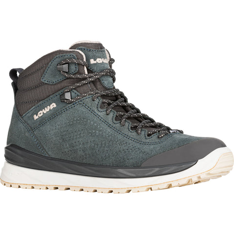 Lowa Women's Malta GTX Mid Hiking Boots in Denim angle