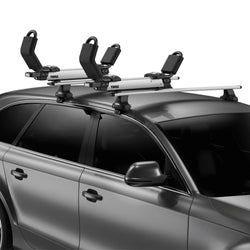 Thule Hullavator Pro Kayak Roof Rack installed top view