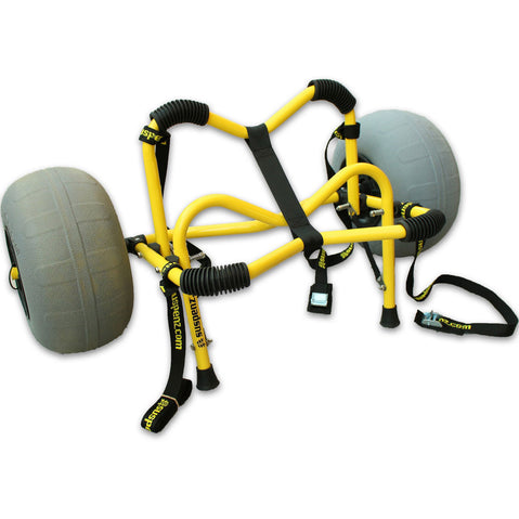 Suspenz Deluxe Mid-V Balloon Sand Kayak Cart angle