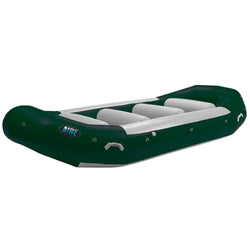 AIRE 156R Self-Bailing Raft in Dark Green angle