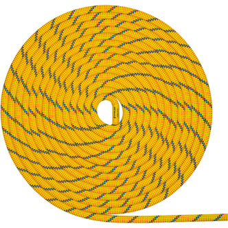 Sterling IonR 9.4 mm BiColor XEROS Dry Climbing Rope in Yellow angle