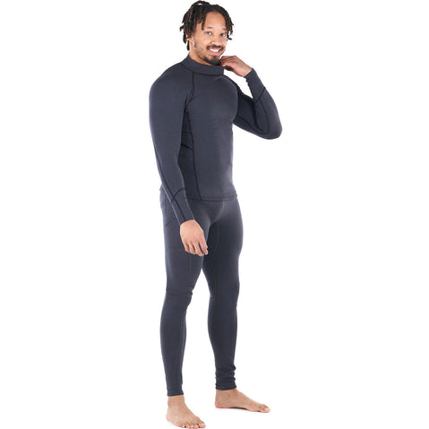 Level Six Men's Jericho Long Sleeve Neoprene Shirt in Black Heather right