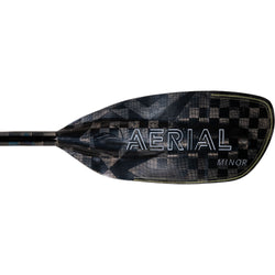Aqua-Bound Aerial Minor Carbon Versa-Lok Straight Shaft 4-Piece Kayak Paddle right blade backside