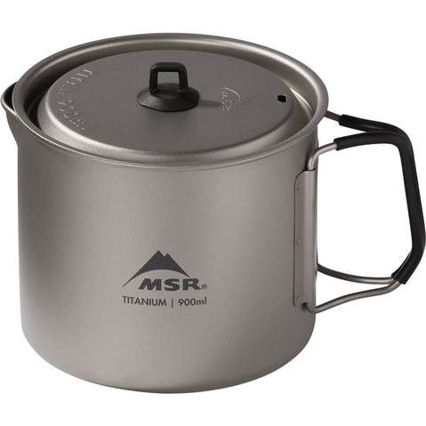 MSR Titan Kettle in 900 ml handle open