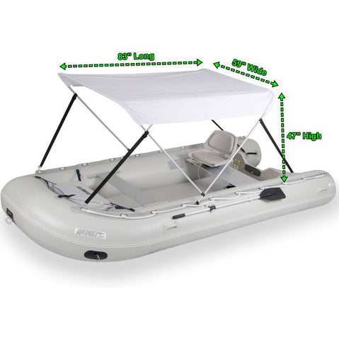 Sea Eagle 14' Sport Runabout Swivel Seat Canopy Drop Stitch Inflatable Raft Package paddle