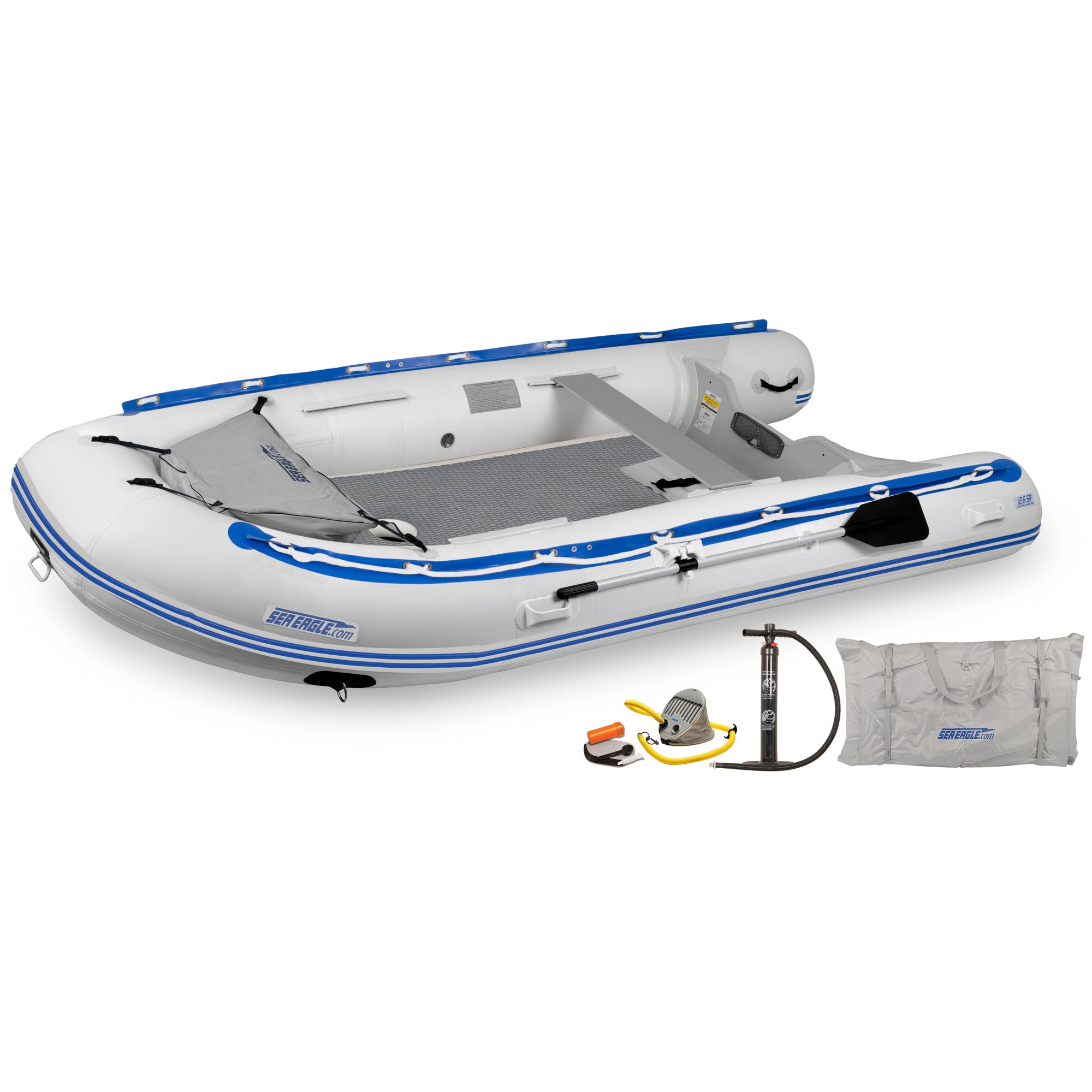 Sea Eagle 12'6 Sport Runabout Drop Stitch Inflatable Raft Deluxe Packa
