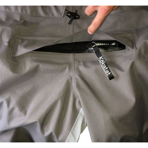 Kokatat Supernova Angler Hydrus 3.0 Semi-Dry Suit zip