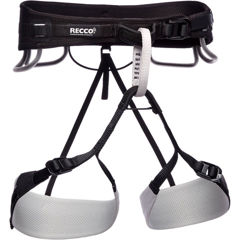 Black Diamond Technician Recco Rock Climbing Harness in Alloy front